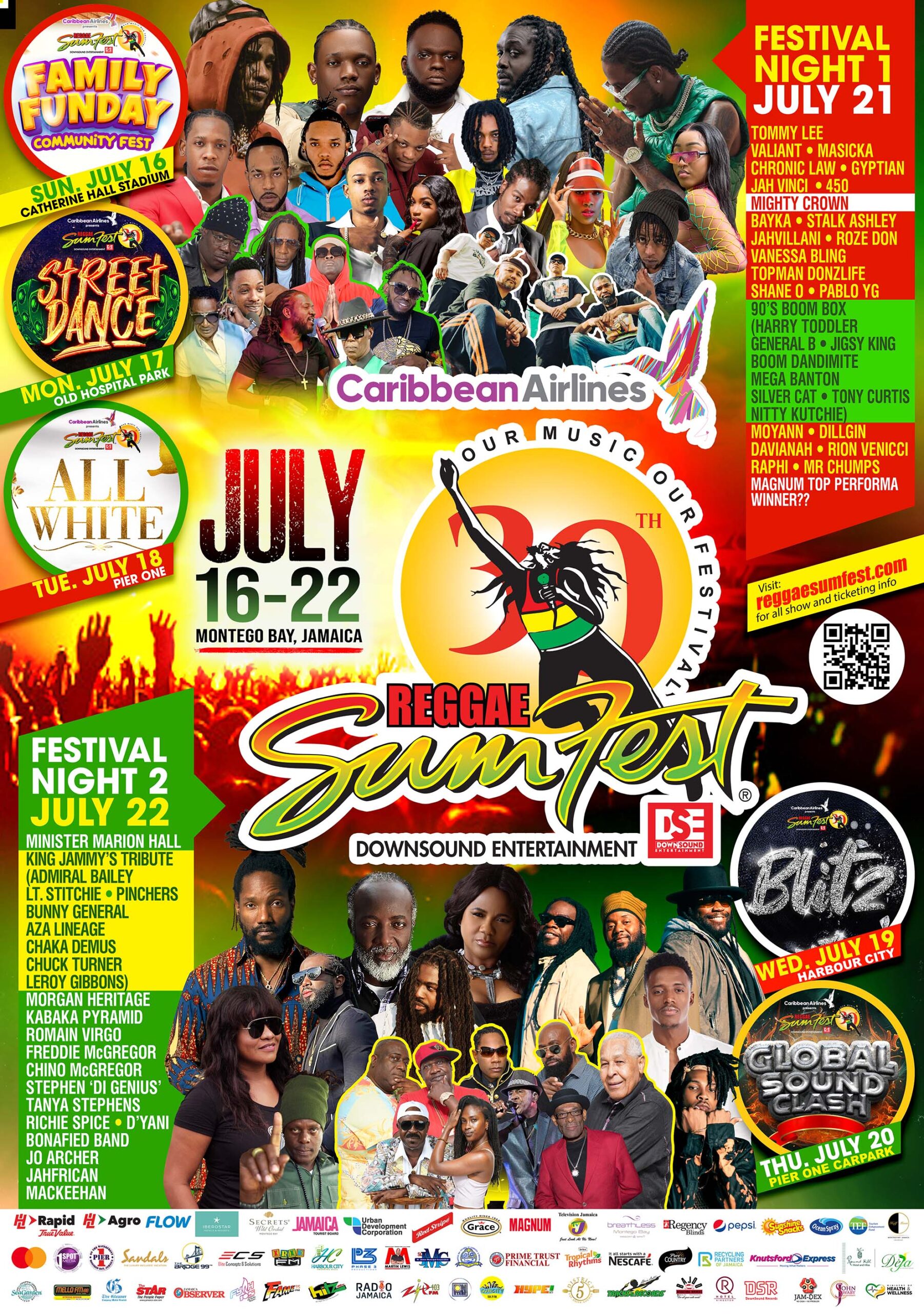 Reggae Sumfest on July 16 - 22, 2023